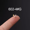 Korean Fashion Inlaid Color Zircon Fine Needle Stainless Steel Ear Studs Wholesale Gooddiy