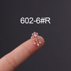 Korean Fashion Inlaid Color Zircon Fine Needle Stainless Steel Ear Studs Wholesale Gooddiy