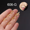 Fashion Copper Inlaid Zircon Non-porous Piercing Butterfly Shape Clip-on Nose Ring Wholesale Gooddiy