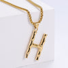 Hip-hop Polished Plating 18k Gold Stainless Steel Alphabet Pendant Wholesale Gooddiy