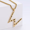 Hip-hop Polished Plating 18k Gold Stainless Steel Alphabet Pendant Wholesale Gooddiy