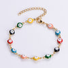 Ethnic Style Devil's Eye Titanium Steel Enamel Bracelets