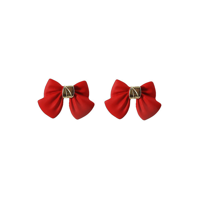 Fashion Bow Knot No Inlaid Earrings Ear Studs