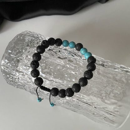 Black Volcanic Stone Beaded Bracelet Wholesale Gooddiy