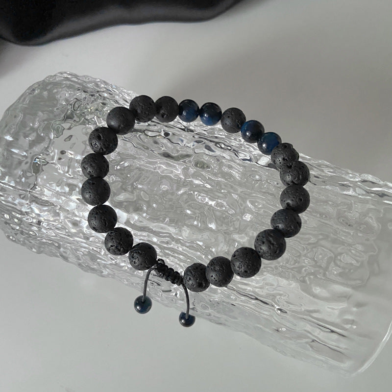 Black Volcanic Stone Beaded Bracelet Wholesale Gooddiy