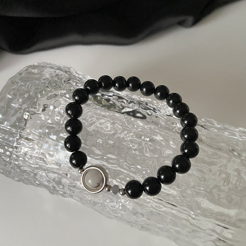 Black Volcanic Stone Beaded Bracelet Wholesale Gooddiy