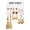 Unisex Alloy Inlaid Zircon  Tassel Flower Earrings Nhpj122597