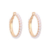 Retro Geometric C-shaped Pearl Earrings Wholesale Gooddiy