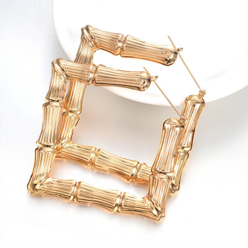 Fashion Geometric Plating Alloy Earrings