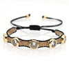 Simple Bohemian Multi-layer Beaded Hand Jewelry Miyuki Bead Woven Cross Diamond Bracelet For Women