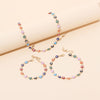 Bohemian Style Colorful Retro Devil Eyes Necklace Bracelet Anklet Combination Accessories