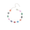 Bohemian Style Colorful Retro Devil Eyes Necklace Bracelet Anklet Combination Accessories