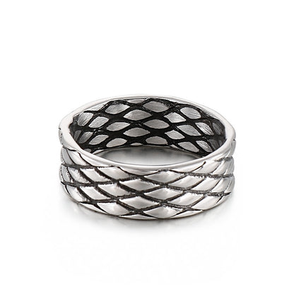 Fashion Fashion Titanium Steel Fish Pattern Ring Wholesale Gooddiy