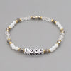 Bohemian Style Color Crystal Letter Beaded Small Bracelet