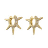 Simple Micro-inlaid Thorn Pointed Copper Plated Ear Clip Wholesale Gooddiy