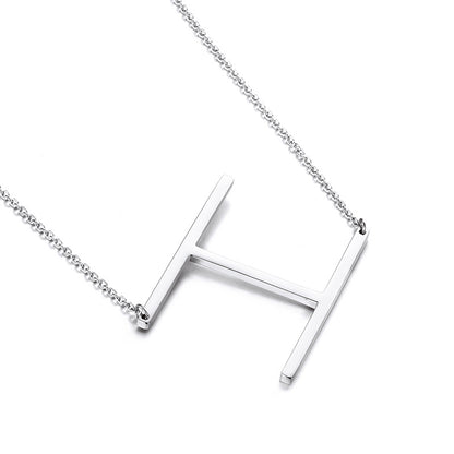 Fashion Simple 26 Letter Stainless Steel Necklace Wholesale Gooddiy