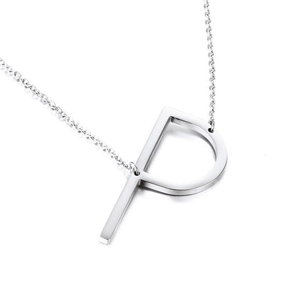 Fashion Simple 26 Letter Stainless Steel Necklace Wholesale Gooddiy