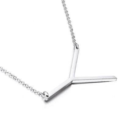 Fashion Simple 26 Letter Stainless Steel Necklace Wholesale Gooddiy