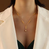 Fashion Star Titanium Steel Long Necklace