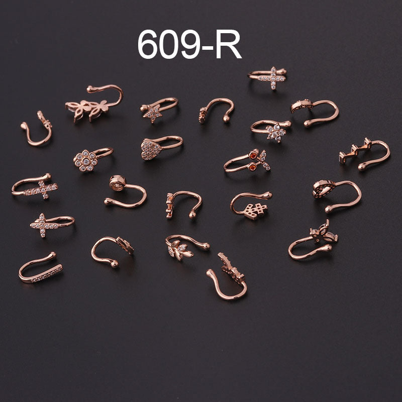 Fashion U Shape Copper Plating Nose Ring