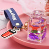 Cute Quicksand Little Yellow Duck Dinosaur Perfume Bottle Acrylic Keychain Wholesale Nihaojewelry