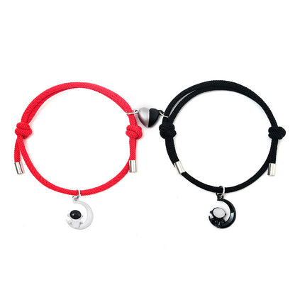 Simple Style Astronaut Alloy No Inlaid Couple Bracelets