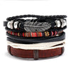 Fashion Jewelry Hand-woven Retro Cowhide Bracelet Diy Four-piece Bohemian Combination Bracelet