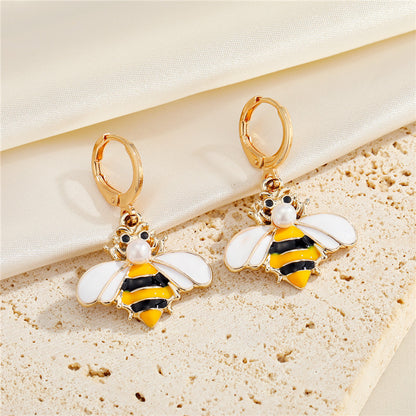 European And American New Jewelry Personality Insect Bee Three-Dimensional Earrings Creative Earrings