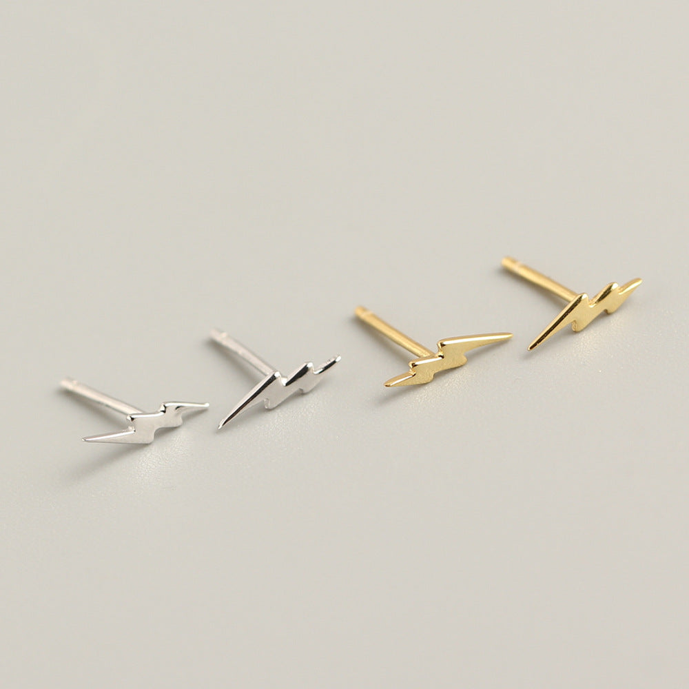 Simple Style Lightning Plating No Inlaid Earrings Ear Studs