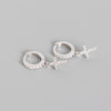 Fashion Cross Diamond Gem Earrings