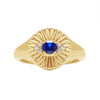 Hot-selling Ring Classic Devil's Eye Bracelet Copper Plated 18k Gold Sapphire Open Ring