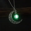 European And American Luminous Simplicity Accessories A Variety Of Popular Fashion All-Match Luminous Hollow Necklace For Women Halloween Ornaments