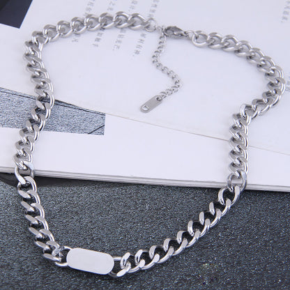 Wholesale Sweet Simple Style Devil's Eye Titanium Steel Plating Pendant Necklace