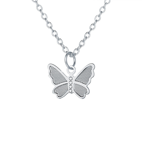 Fashion Butterfly Pendant Alloy Necklace Wholesale