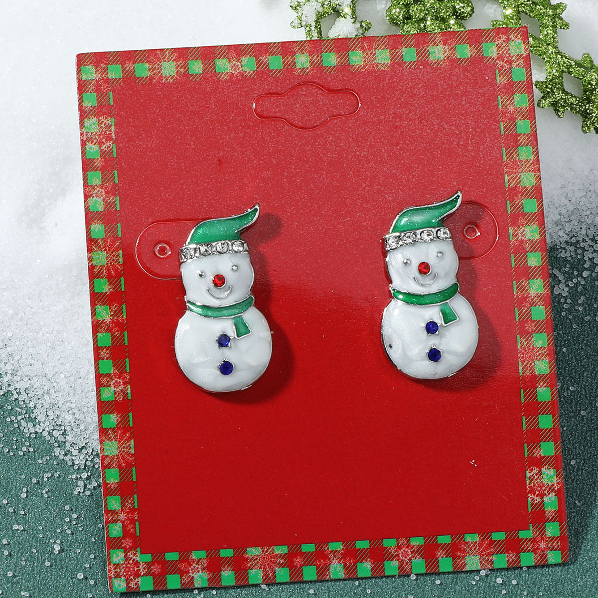 1 Pair Cute Christmas Hat Christmas Tree Santa Claus Plating Alloy Drop Earrings