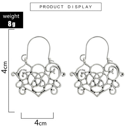 Retro Geometric Plating Alloy Earrings