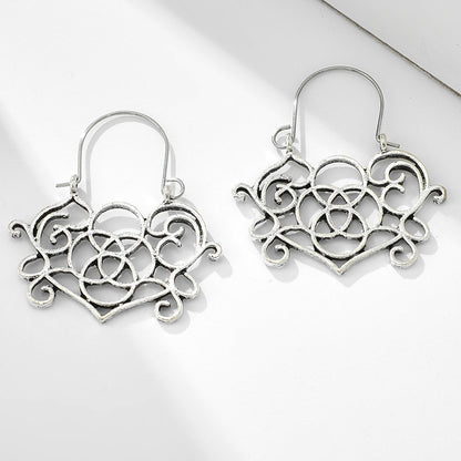 Retro Geometric Plating Alloy Earrings