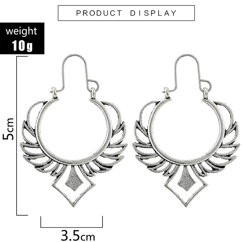 Retro Geometric Plating Alloy Earrings