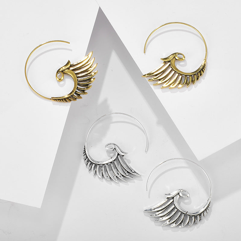 Retro Geometric Plating Alloy Earrings