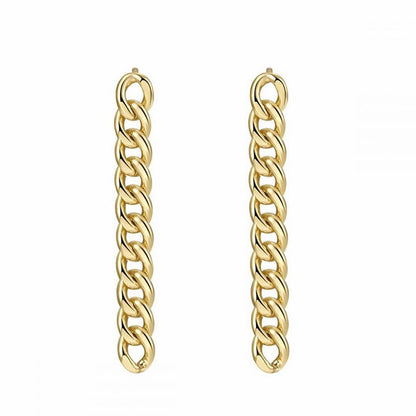 Personality Chain Earrings Minimalist Metal Wild Temperament Earrings