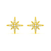 Cross-border Light Luxury Sterling Silver Needle Simple All-match Eight Awn Star Female Stud Earrings Ear Ring Ins Fashionable Earrings Ear Clip