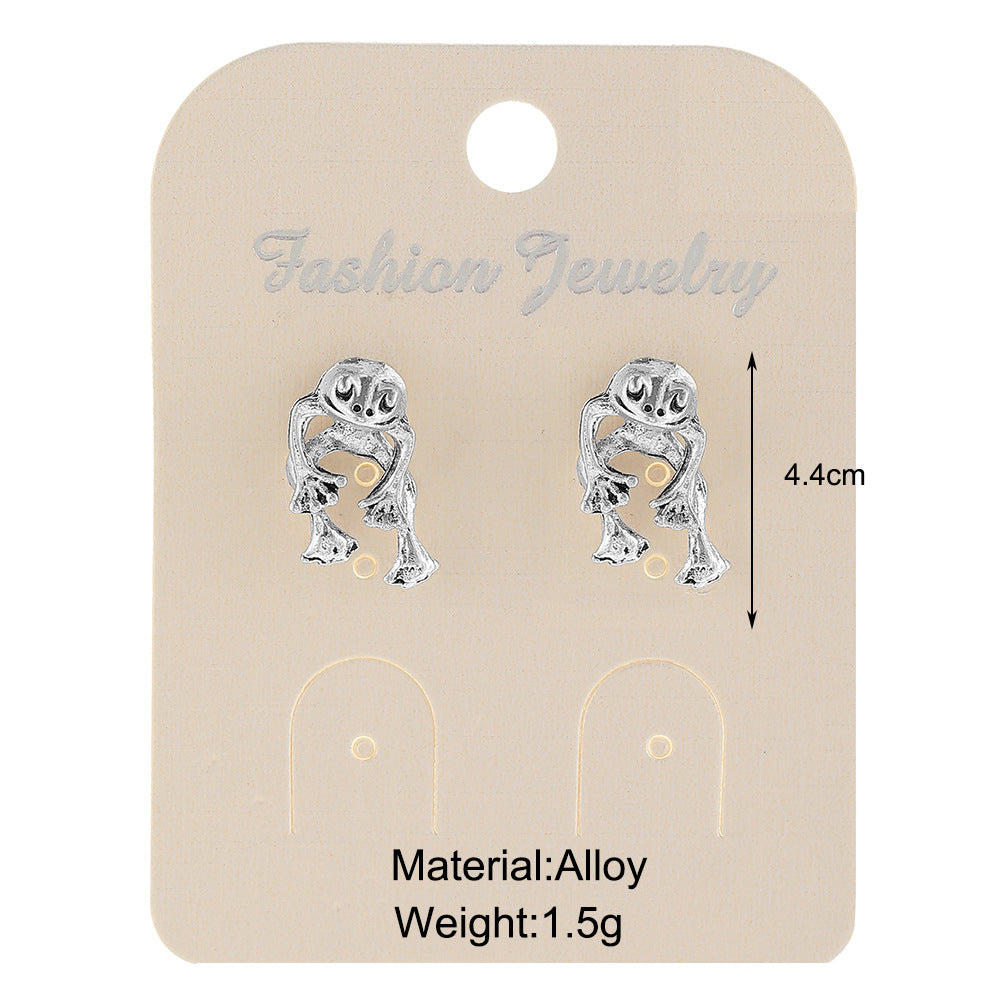 Plating Alloy Earrings Ear Studs