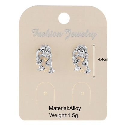 Plating Alloy Earrings Ear Studs