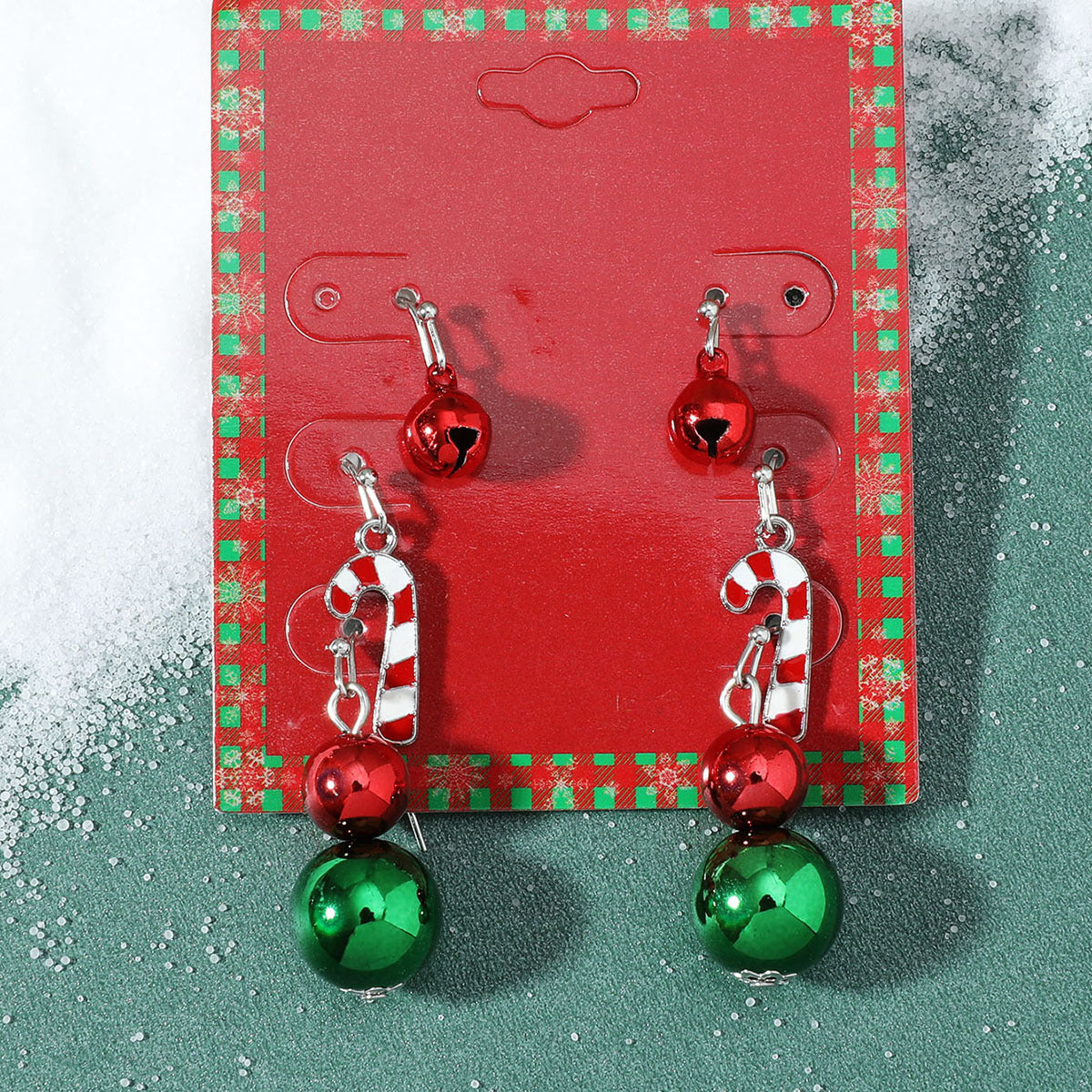 1 Pair Cute Christmas Hat Christmas Tree Santa Claus Plating Alloy Drop Earrings