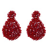 Fashion Water Droplets Artificial Gemstones Earrings Ear Studs