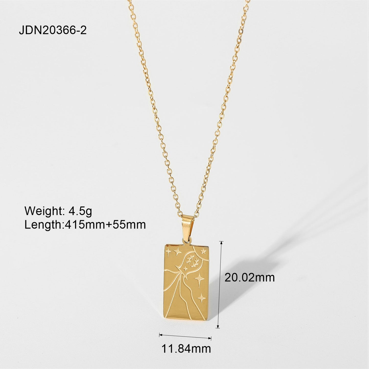 Simple Style Geometric Stainless Steel Plating Gold Plated Necklace