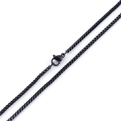 Titanium Steel Simple Style Solid Color Plating Necklace