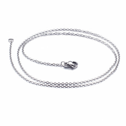 Foreign Trade E-commerce Supply Fashion Personalized Stainless Steel Ornament More Than Men's And Women's Necklaces Specifications Optional One-piece Delivery