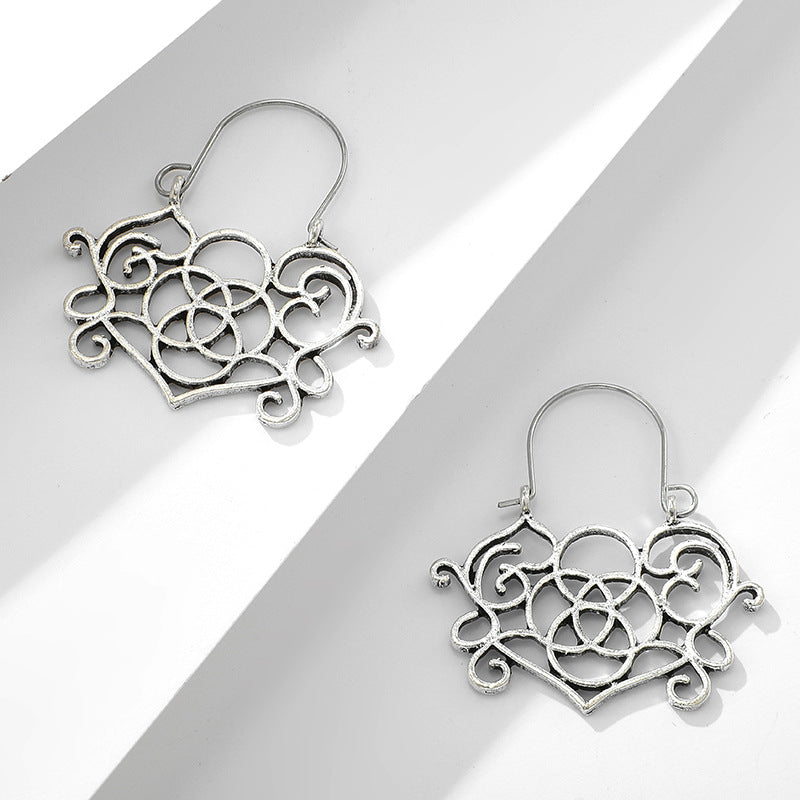 Retro Geometric Plating Alloy Earrings