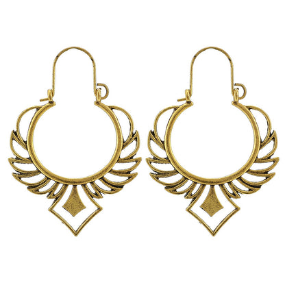 Retro Geometric Plating Alloy Earrings